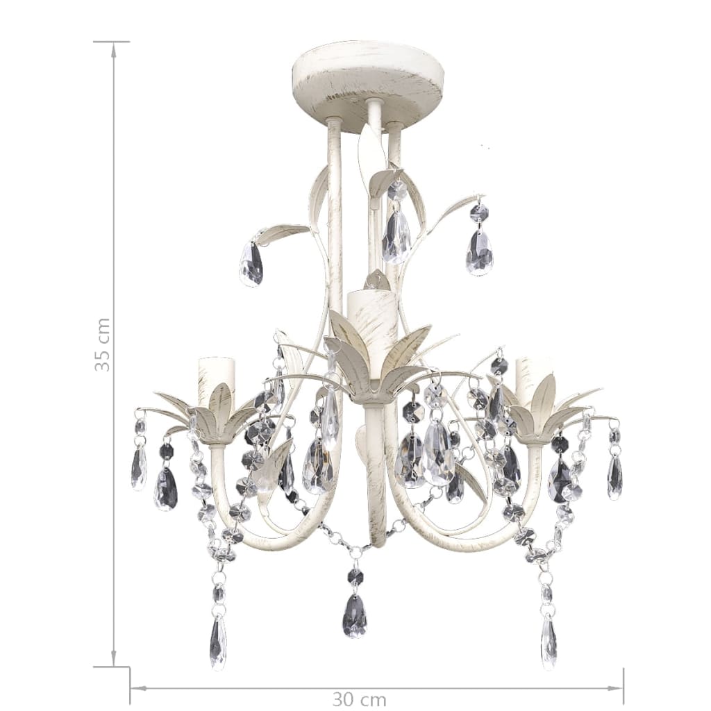 Kroonluchters Kristal Elegant Wit 1 4