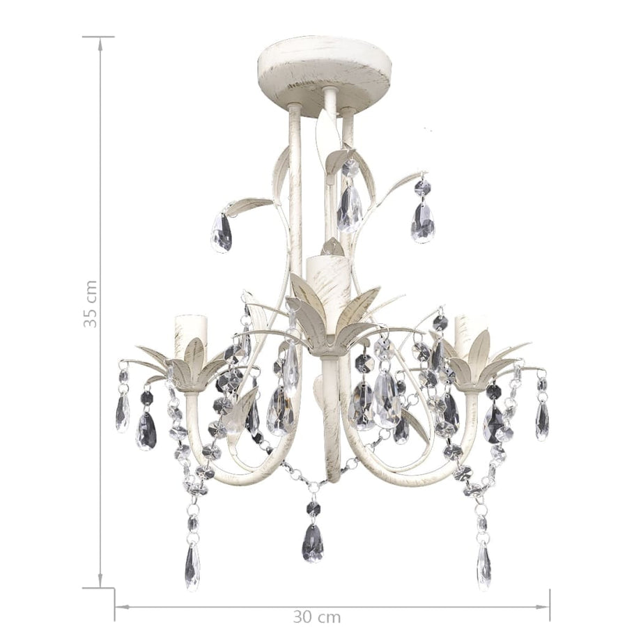 Kroonluchters Kristal Elegant Wit 1 4