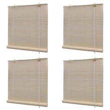 Rolgordijnen 4 St 120X160 Cm Bamboe Natuurlijk 120 x 160 cm (4 pcs)