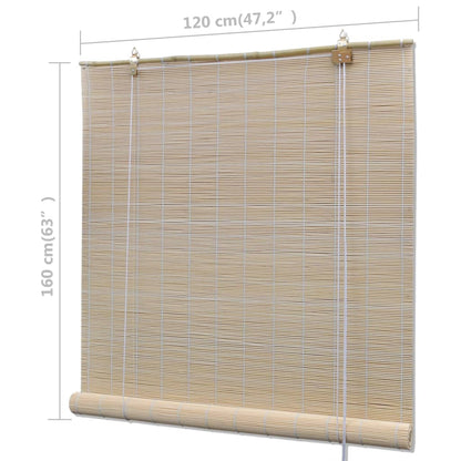 Rolgordijnen 4 St 120X160 Cm Bamboe Natuurlijk 120 x 160 cm (4 pcs)