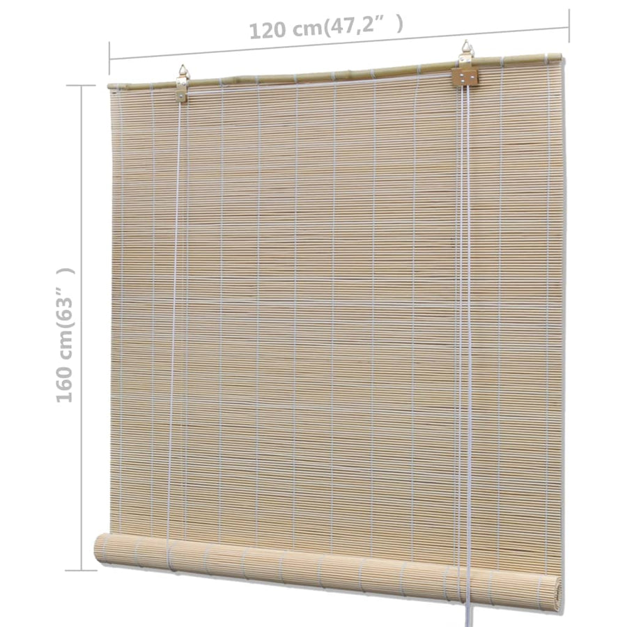 Rolgordijnen 4 St 120X160 Cm Bamboe Natuurlijk 120 x 160 cm (4 pcs)