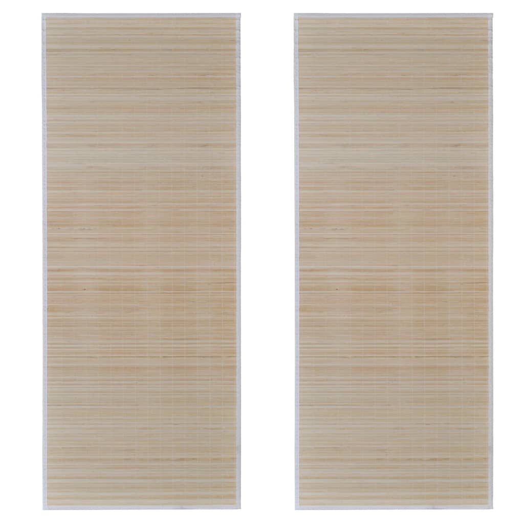 Tapijten 2 St Rechthoekig 120X180 Cm Bamboe Natuurlijk 120 x 180 cm (2 pcs)