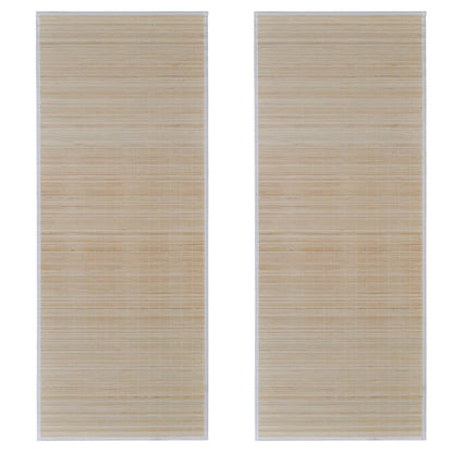 Tapijten 2 St Rechthoekig 120X180 Cm Bamboe Natuurlijk 120 x 180 cm (2 pcs)
