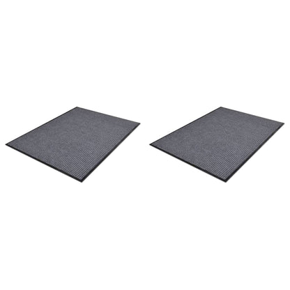 Deurmatten 90X60 Cm Pvc Grijs 2