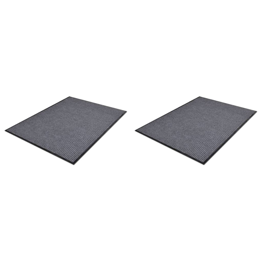 Deurmatten 90X60 Cm Pvc Grijs 2