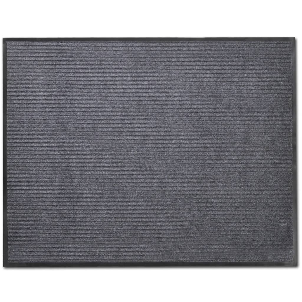 Deurmatten 90X60 Cm Pvc Grijs 2