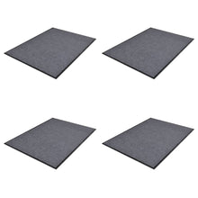 Deurmatten 4 St 90X60 Cm Pvc Grijs