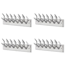 Kapstokken 4 St Aluminium Zilverkleurig