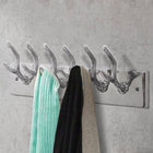 Coat racks 4 pcs aluminium silver-coloured