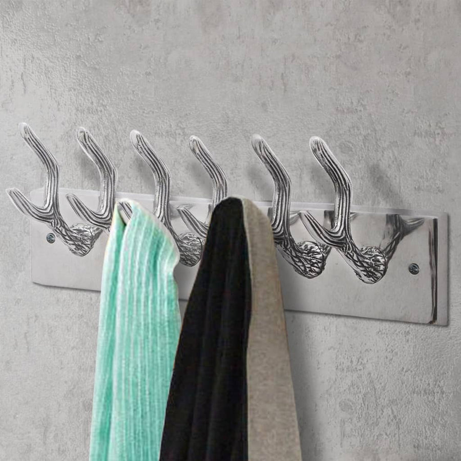 Kapstokken 4 St Aluminium Zilverkleurig