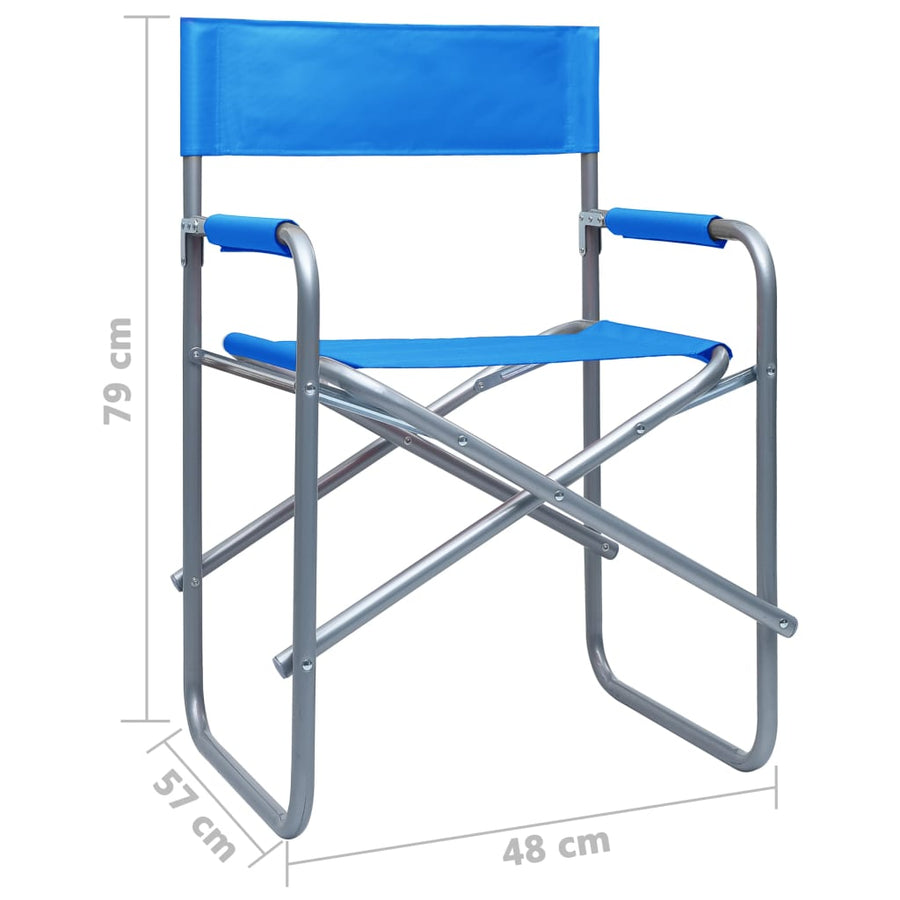 Regisseursstoelen Staal Blauw