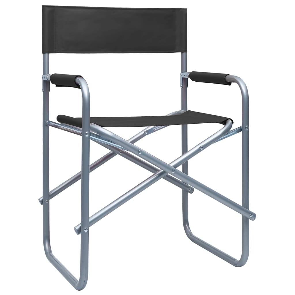 Regisseursstoelen Staal Zwart