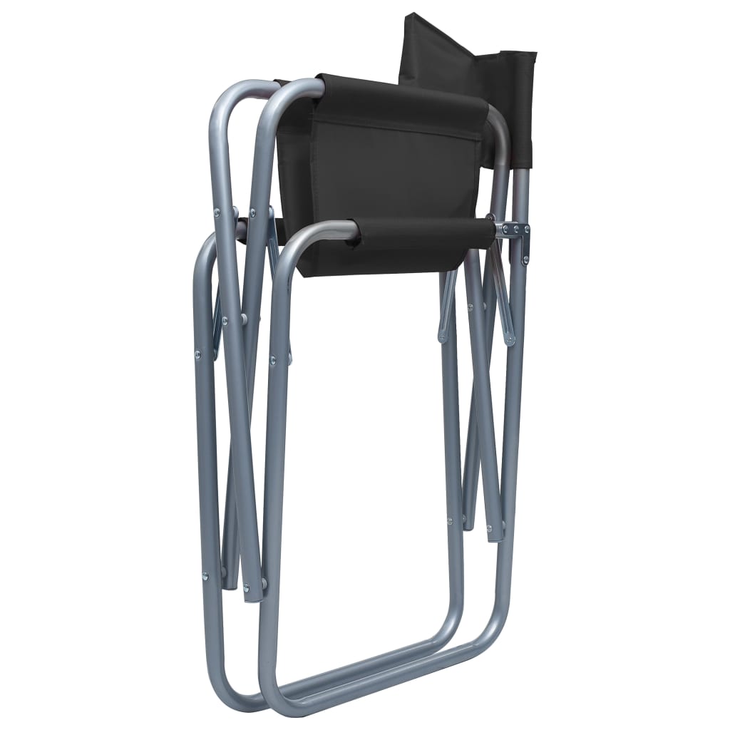 Regisseursstoelen Staal Zwart