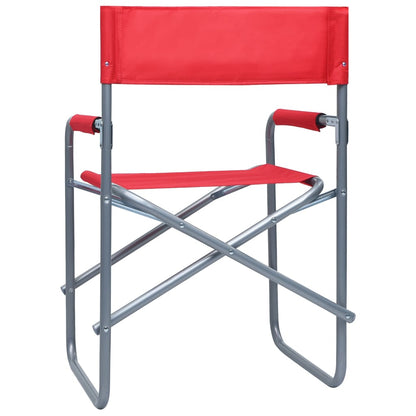 Regisseursstoelen 2 St Staal Rood