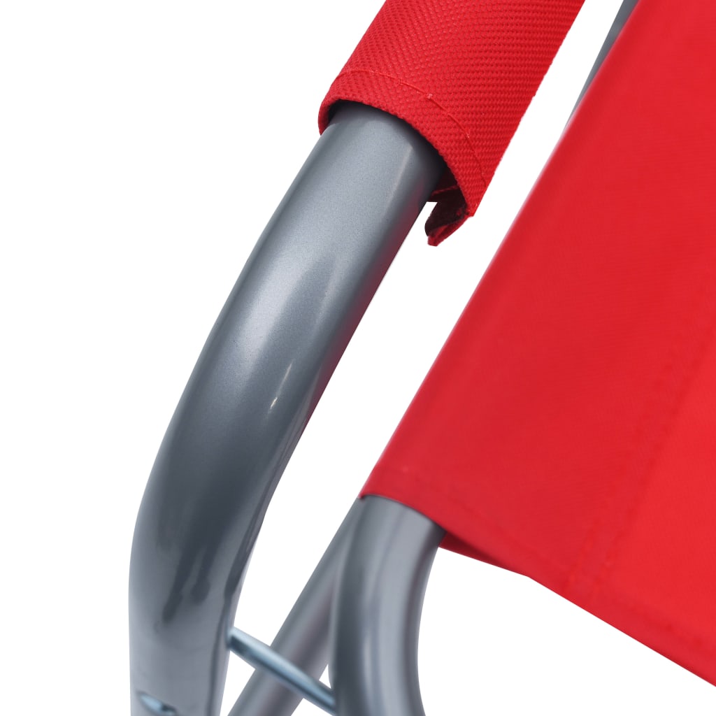 Regisseursstoelen 2 St Staal Rood