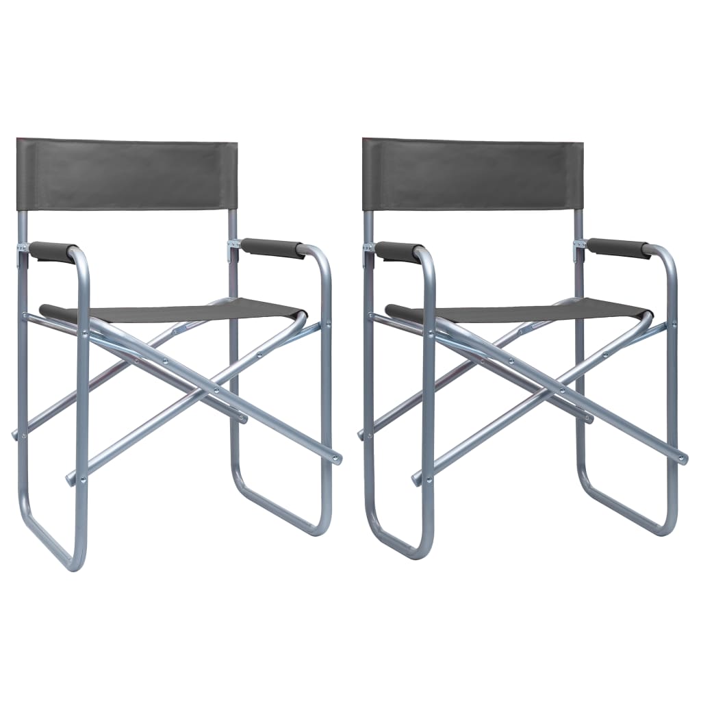 Regisseursstoelen Staal Grijs
