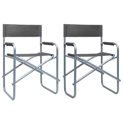 Regisseursstoelen Staal Grijs