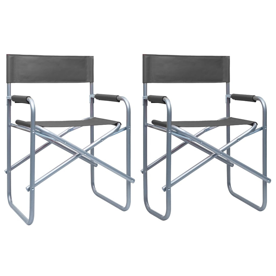 Regisseursstoelen Staal Grijs