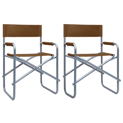 Regisseursstoelen Staal Bruin