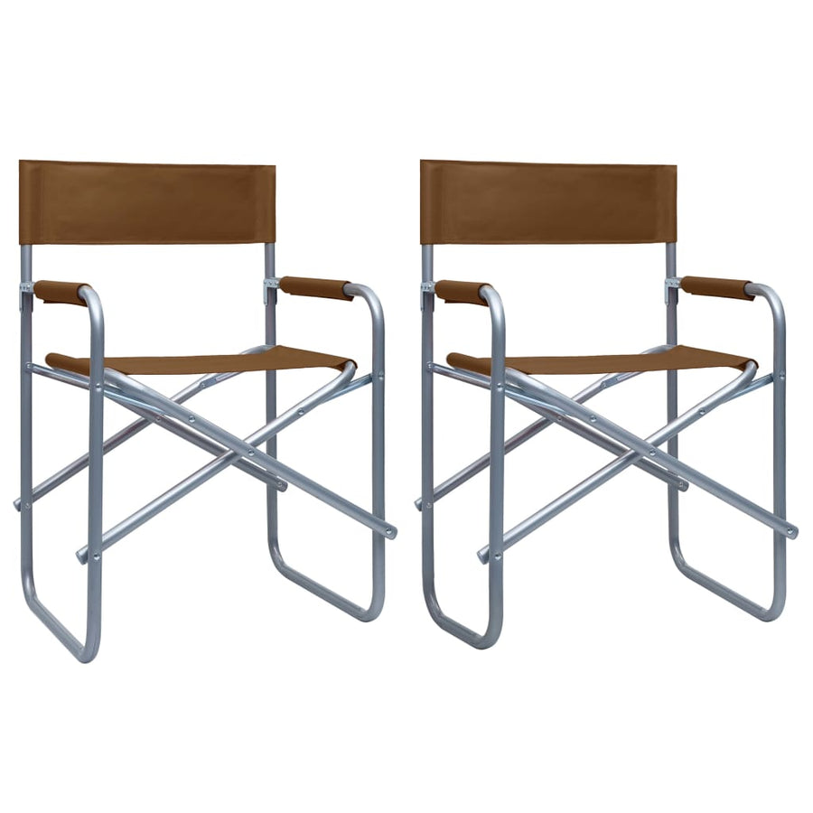 Regisseursstoelen Staal Bruin