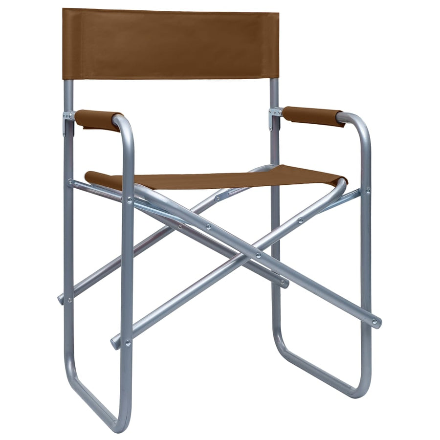 Regisseursstoelen Staal Bruin