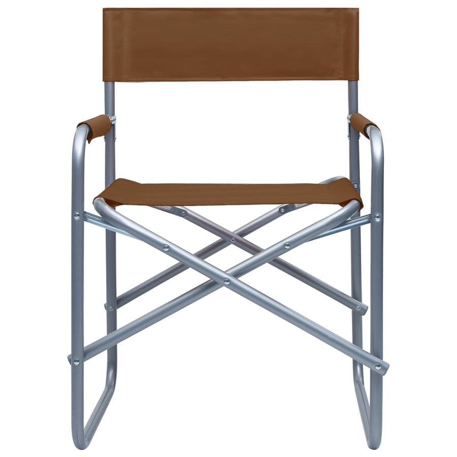 Regisseursstoelen Staal Bruin