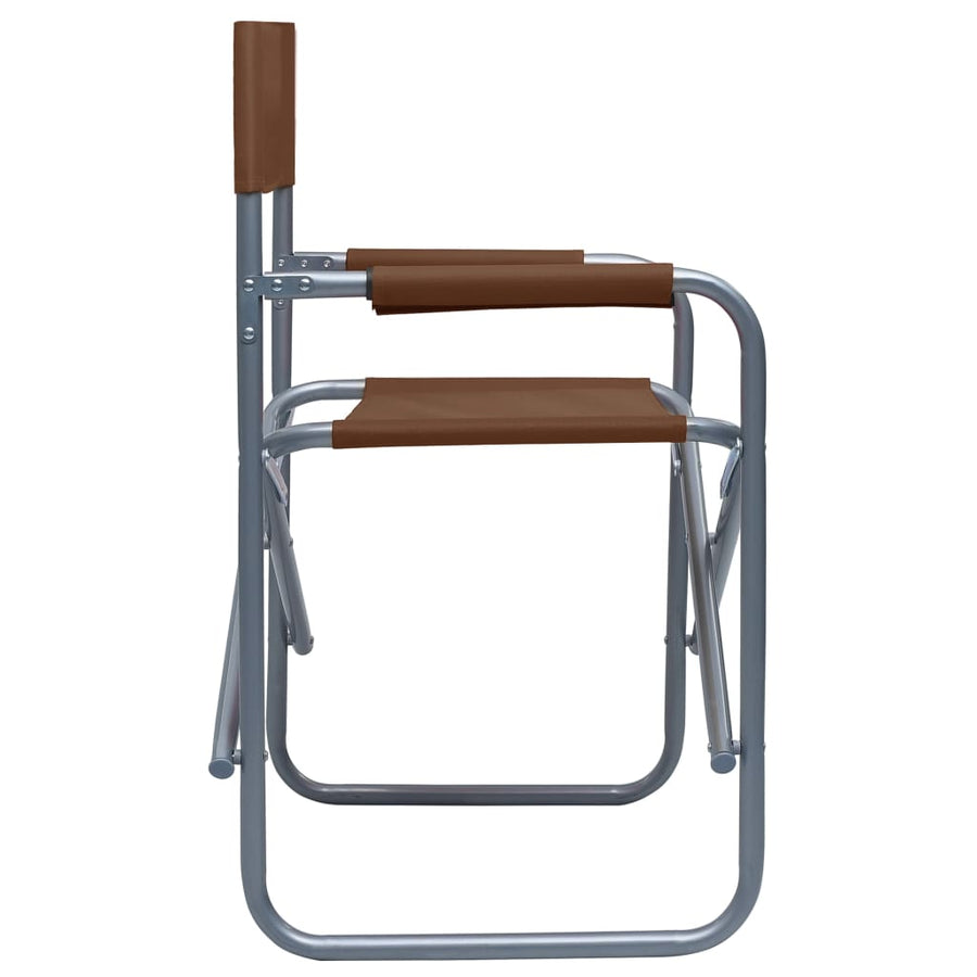 Regisseursstoelen Staal Bruin