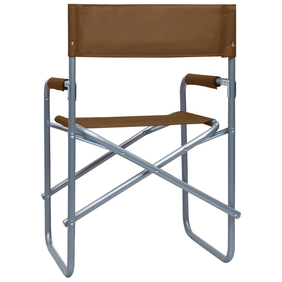 Regisseursstoelen Staal Bruin
