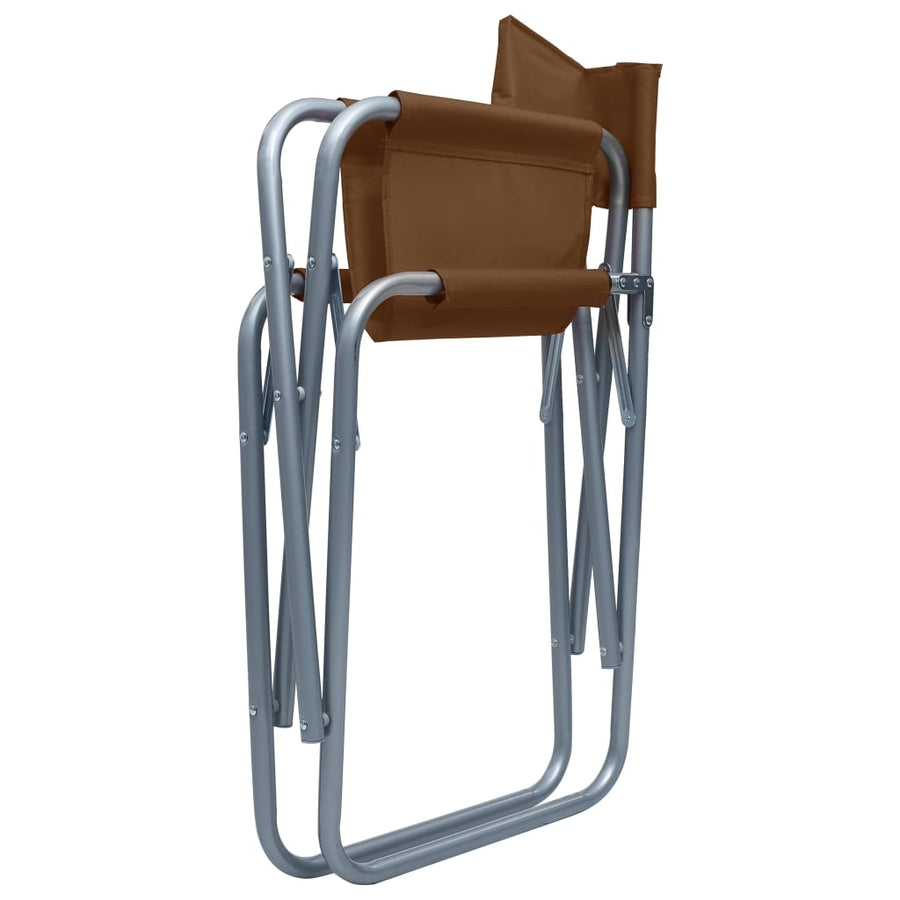 Regisseursstoelen Staal Bruin
