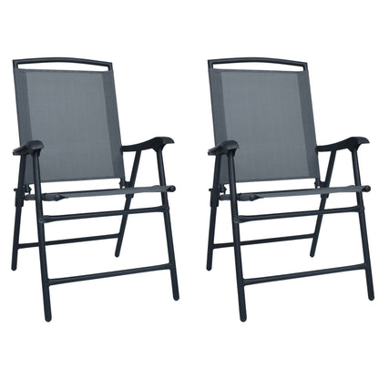 Tuinstoelen Inklapbaar Textileen Grijs