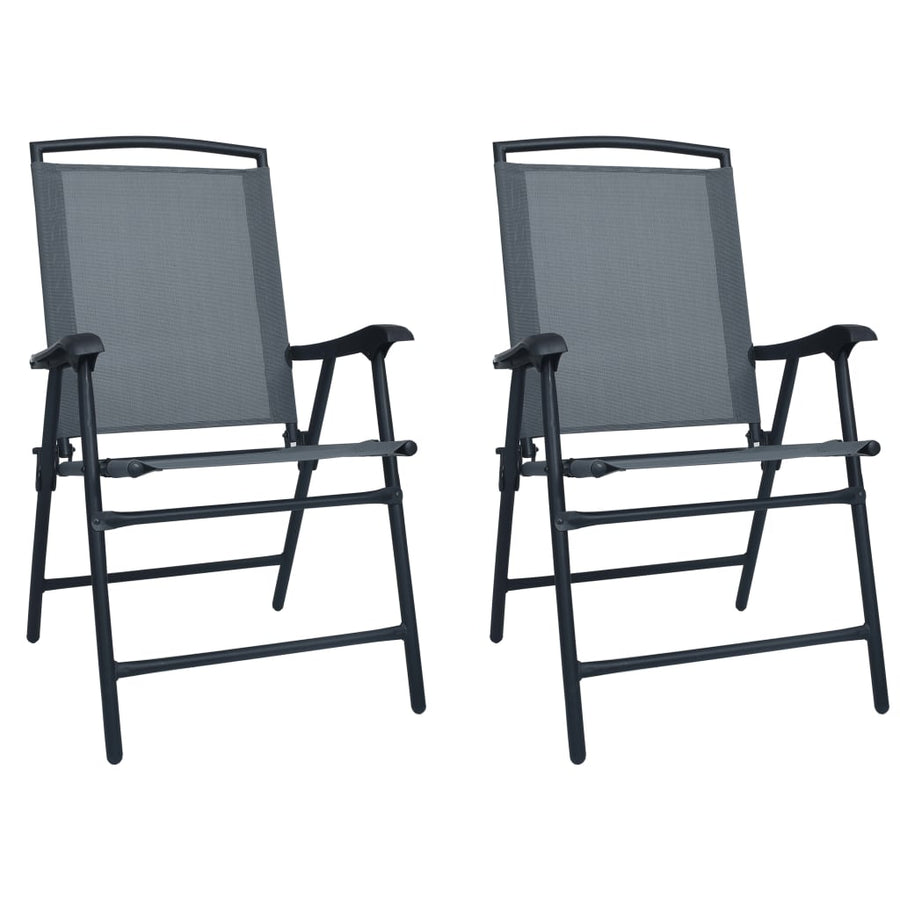 Tuinstoelen Inklapbaar Textileen Grijs