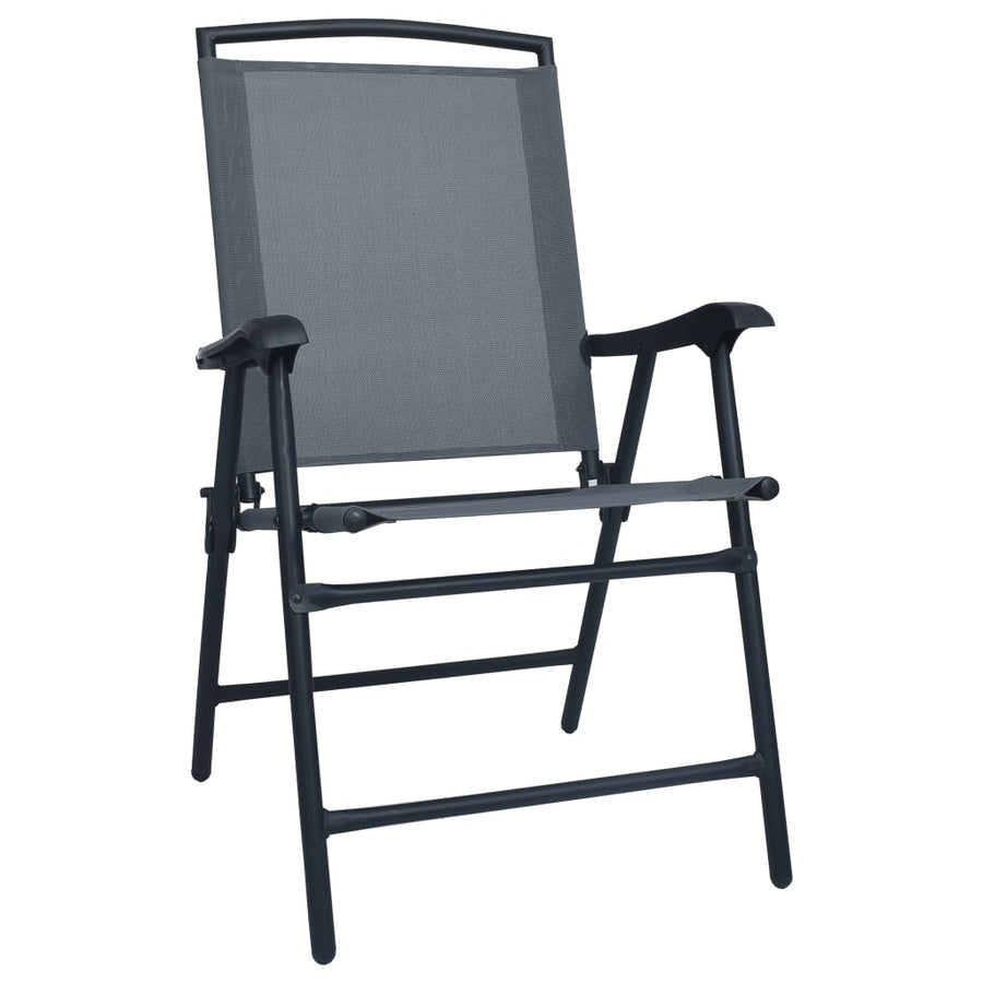 Tuinstoelen Inklapbaar Textileen Grijs
