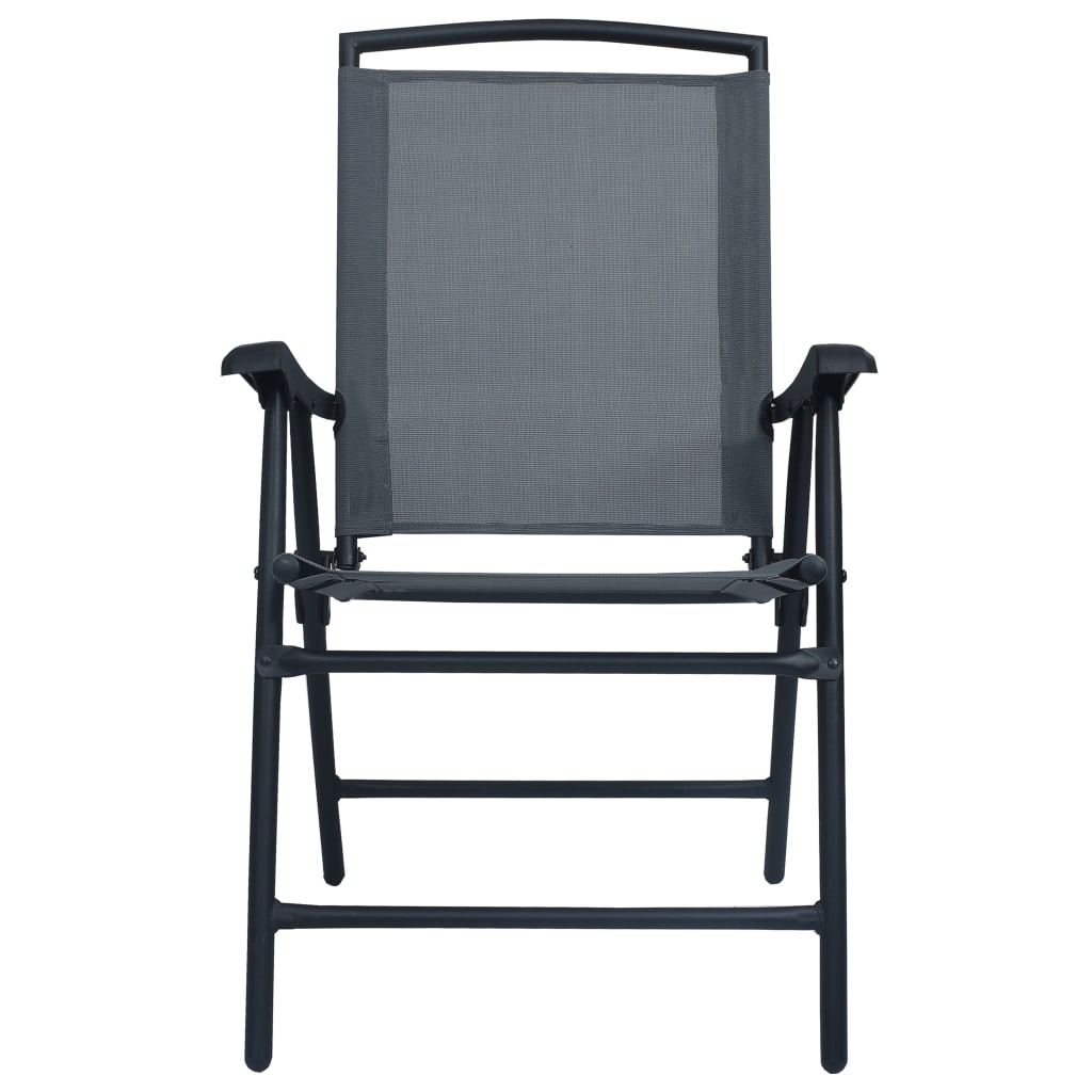 Tuinstoelen Inklapbaar Textileen Grijs