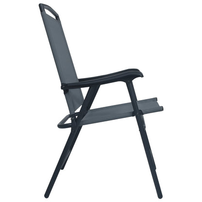 Tuinstoelen Inklapbaar Textileen Grijs