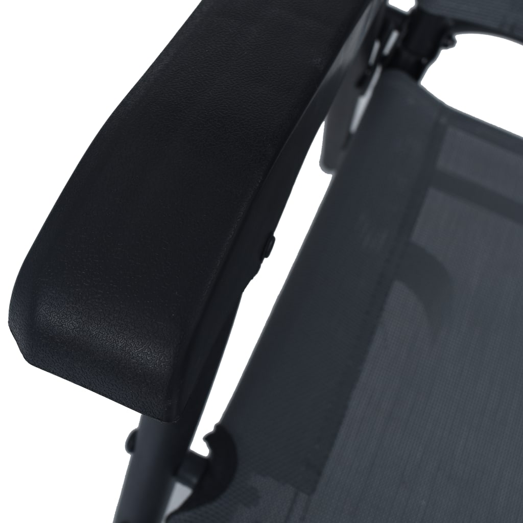 Tuinstoelen Inklapbaar Textileen Grijs