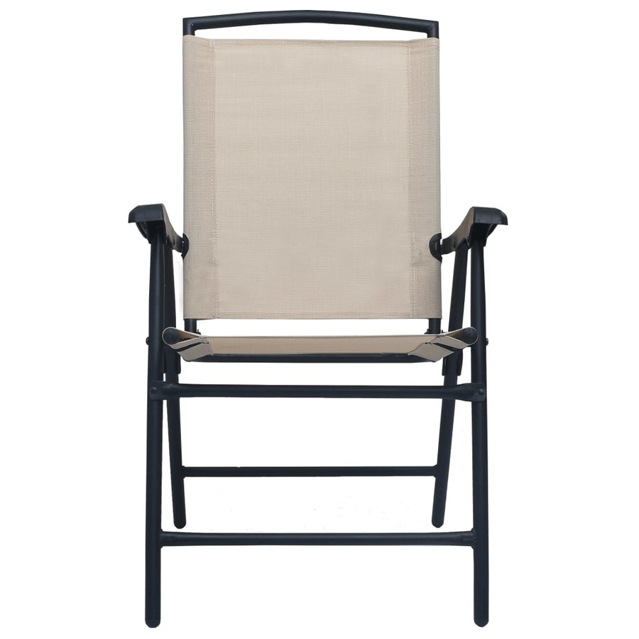Tuinstoelen Inklapbaar Textileen Crème
