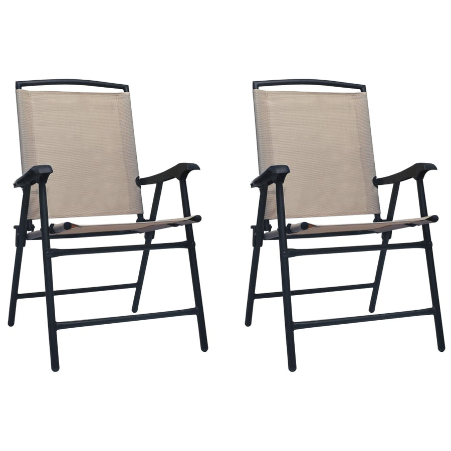 Tuinstoelen Inklapbaar Textileen Taupe