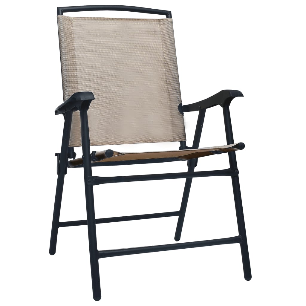 Tuinstoelen Inklapbaar Textileen Taupe
