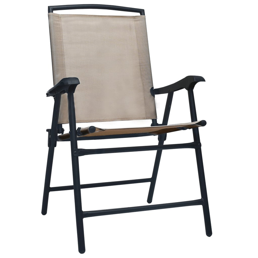 Tuinstoelen Inklapbaar Textileen Taupe