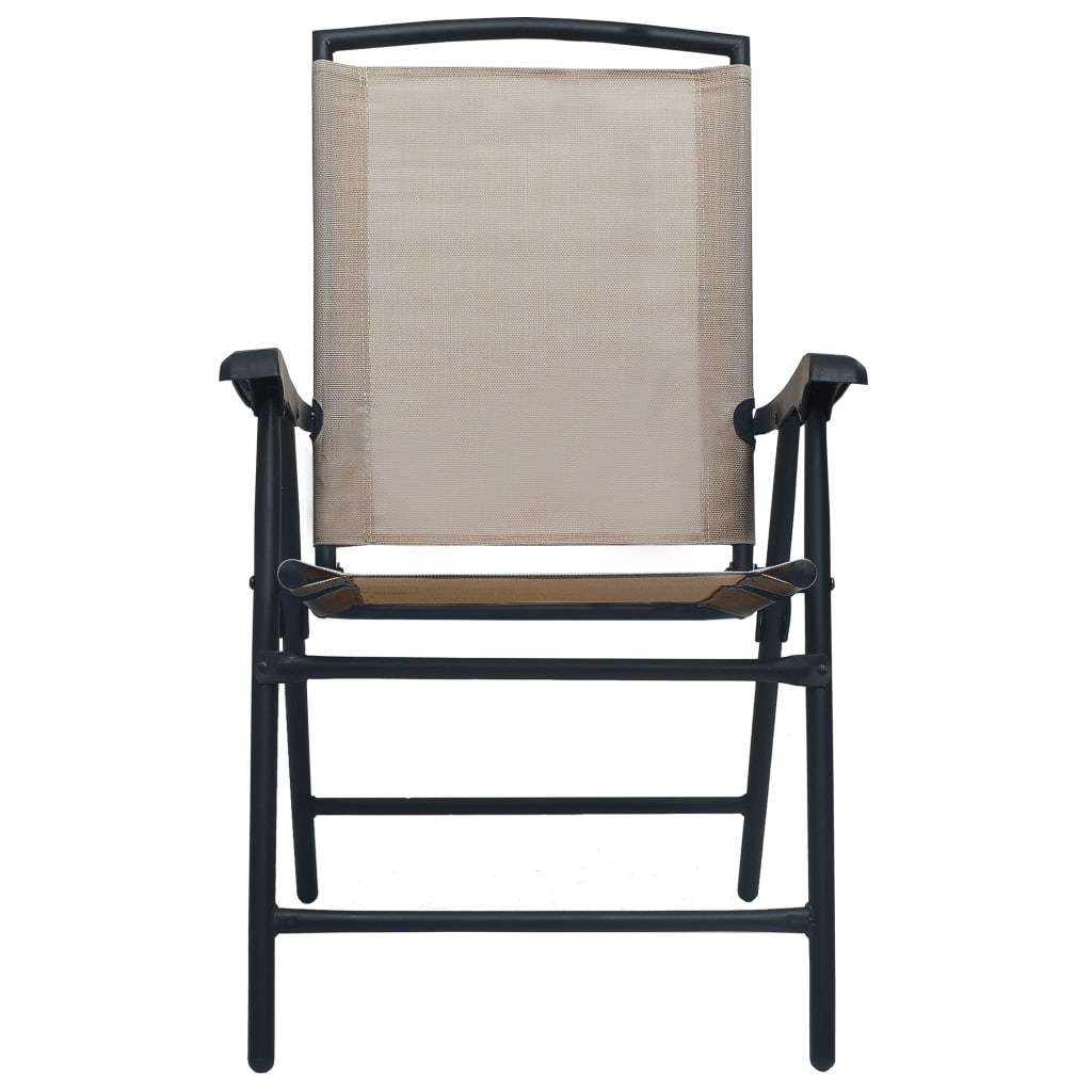 Tuinstoelen Inklapbaar Textileen Taupe