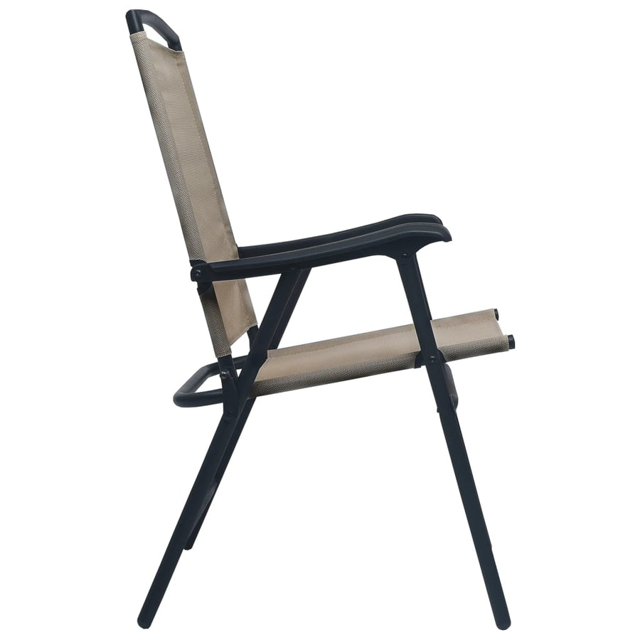 Tuinstoelen Inklapbaar Textileen Taupe