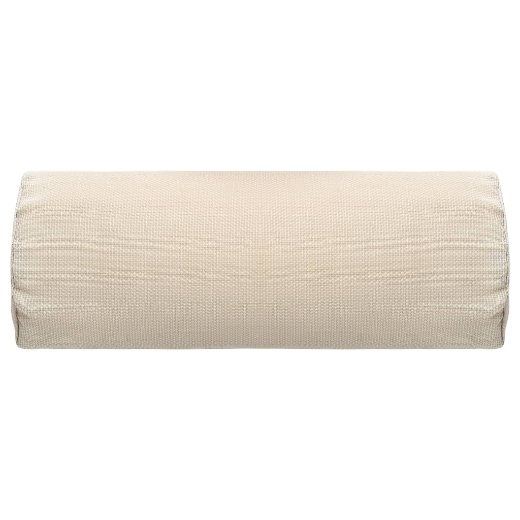 Hoofdsteun voor ligstoel 40x7,5x15 cm textileen crème