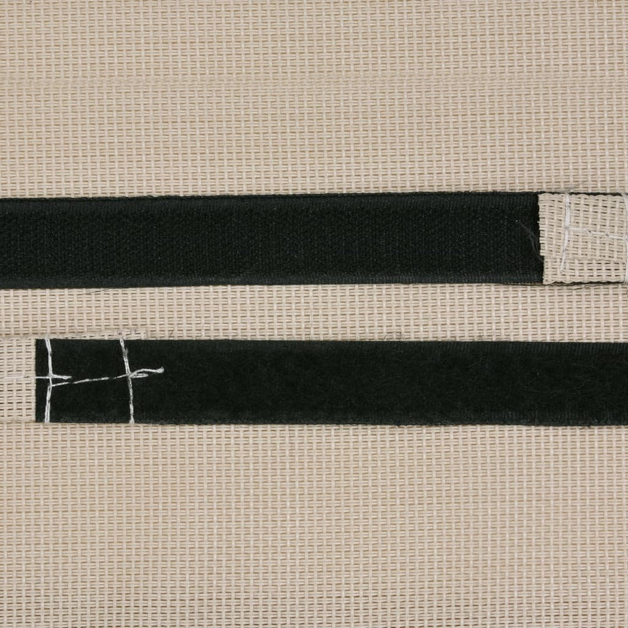 Hoofdsteun voor ligstoel 40x7,5x15 cm textileen crème