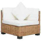 Hoekbank poly rattan 66x69x62 cm bruin