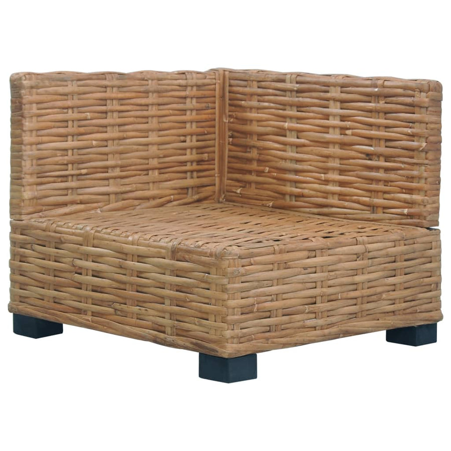 Hoekbank Met Kussens Natuurlijk Rattan