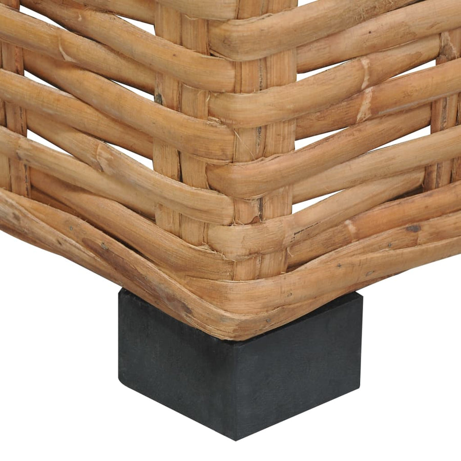 Hoekbank Met Kussens Natuurlijk Rattan