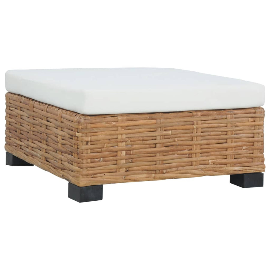 Hoekbank Met Kussens Natuurlijk Rattan