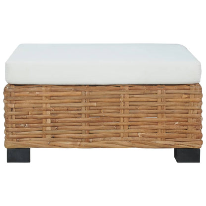 Met Kussen Natuurlijk Rattan Voetensteun