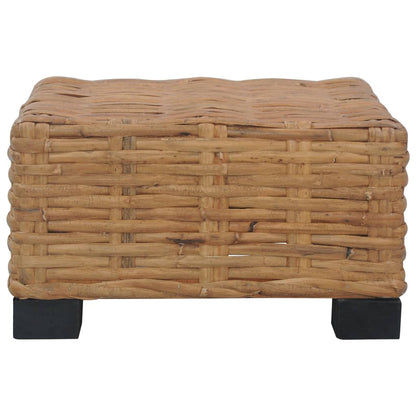 Salon 47X47X28 Cm Natuurlijk Rattan Tafel