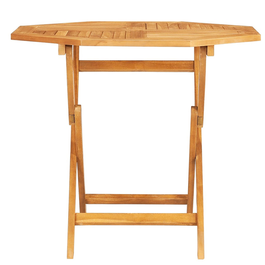 Tuintafel Inklapbaar 85X85X76 Cm Massief Teakhout Achthoek